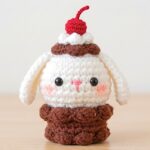 Crochet Rabbit Choco Cake Amigurumi Pattern