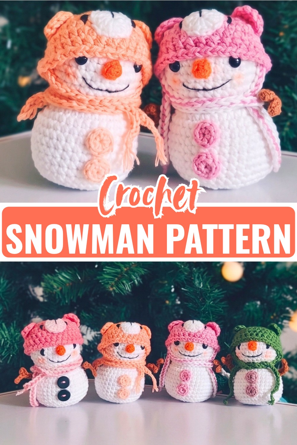 Crochet Snowman Pattern for Holiday Décor and Gifting