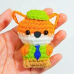 Crochet Nick Wilde Amigurumi Pattern with Green Hat