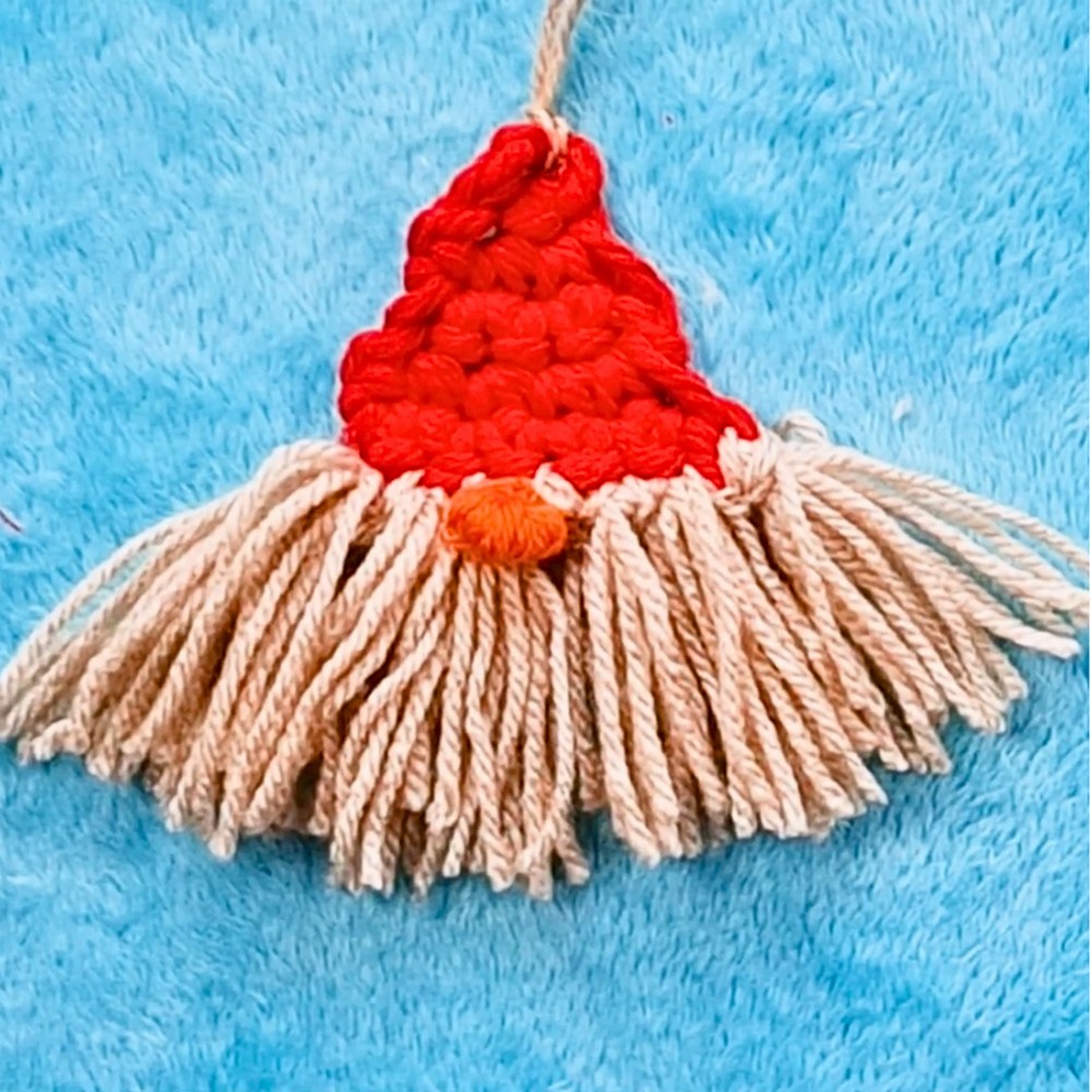 Easy Crochet Christmas Gnome Ornament for Holiday Decor