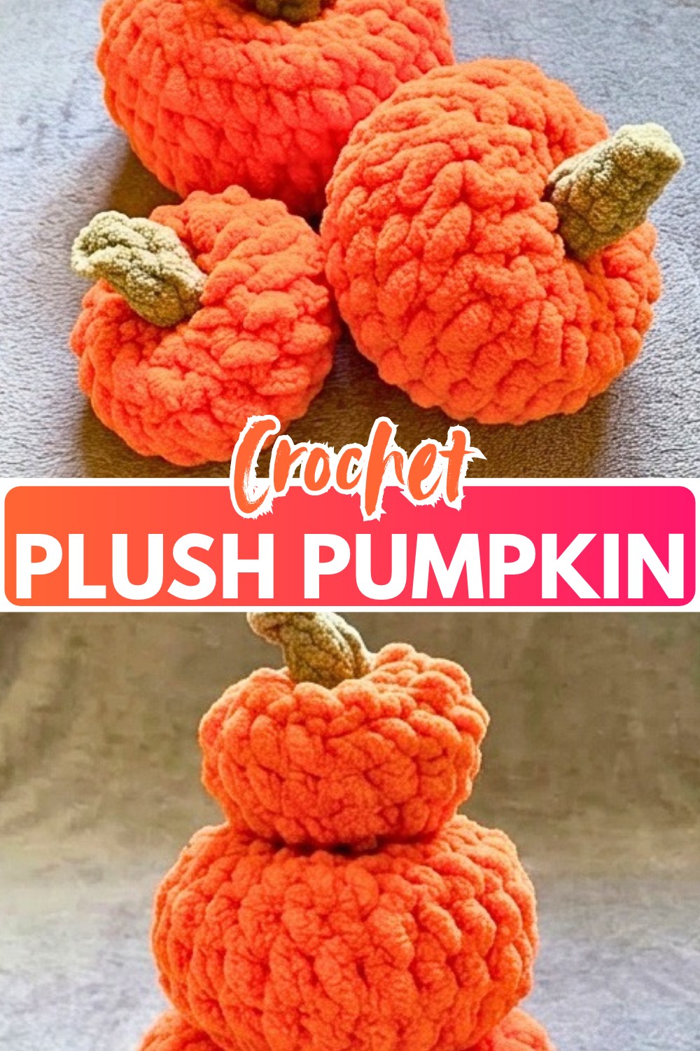 Easy Crochet Plush Pumpkin Pattern Free