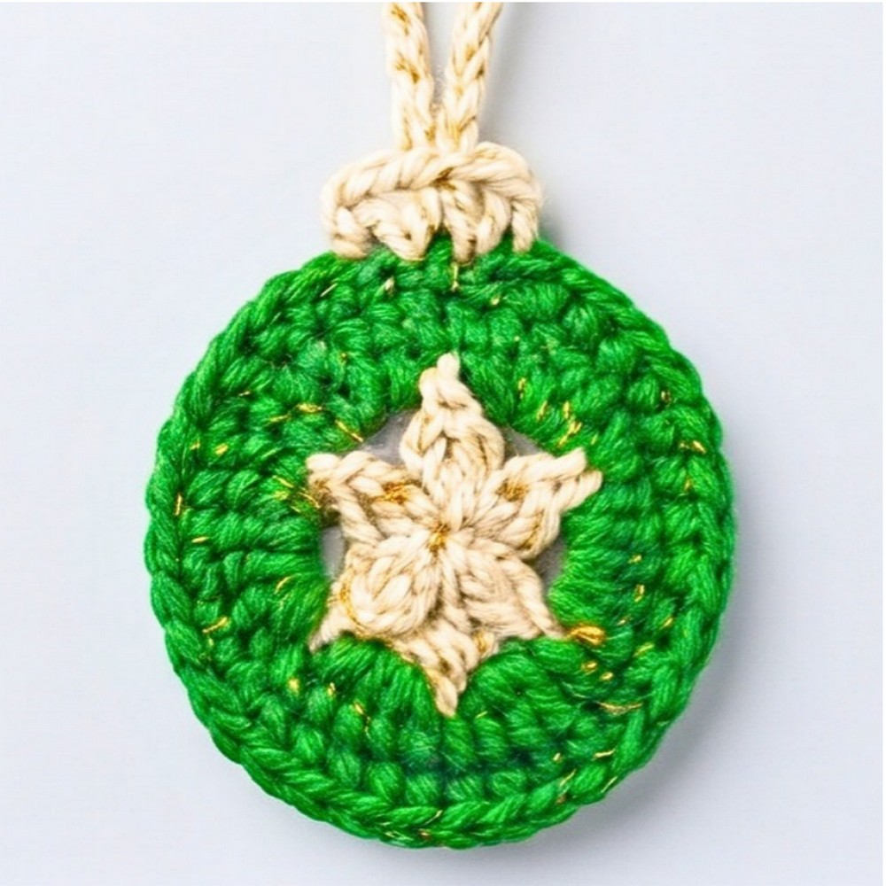 Easy Crochet Snowflake Christmas Ornament Pattern