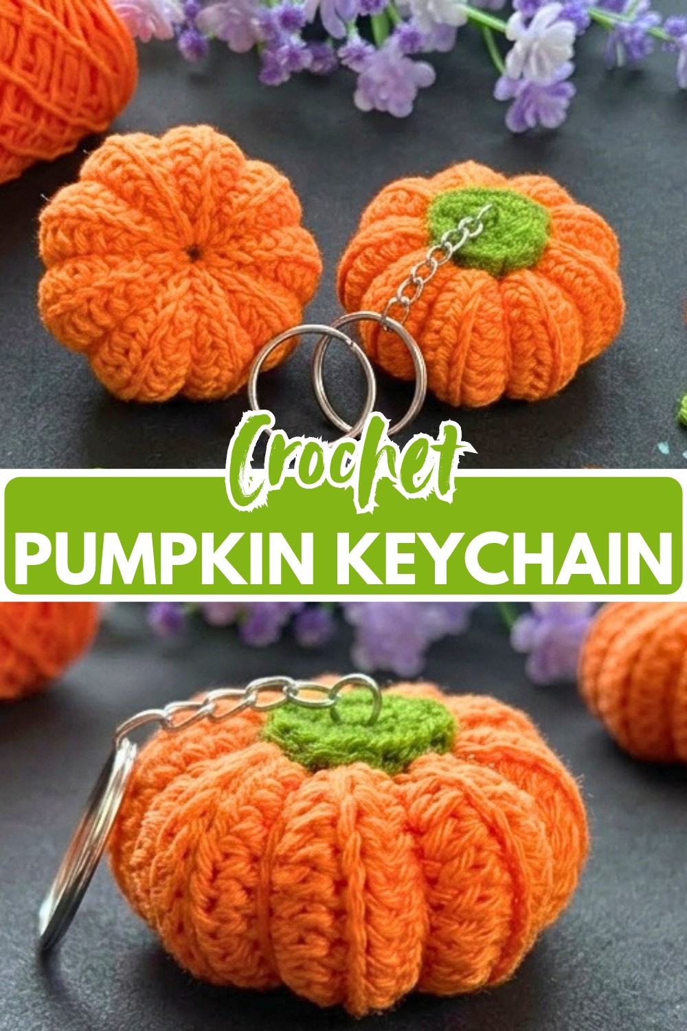 How to Crochet a Mini Pumpkin Keychain (Free Amigurumi Pattern)
