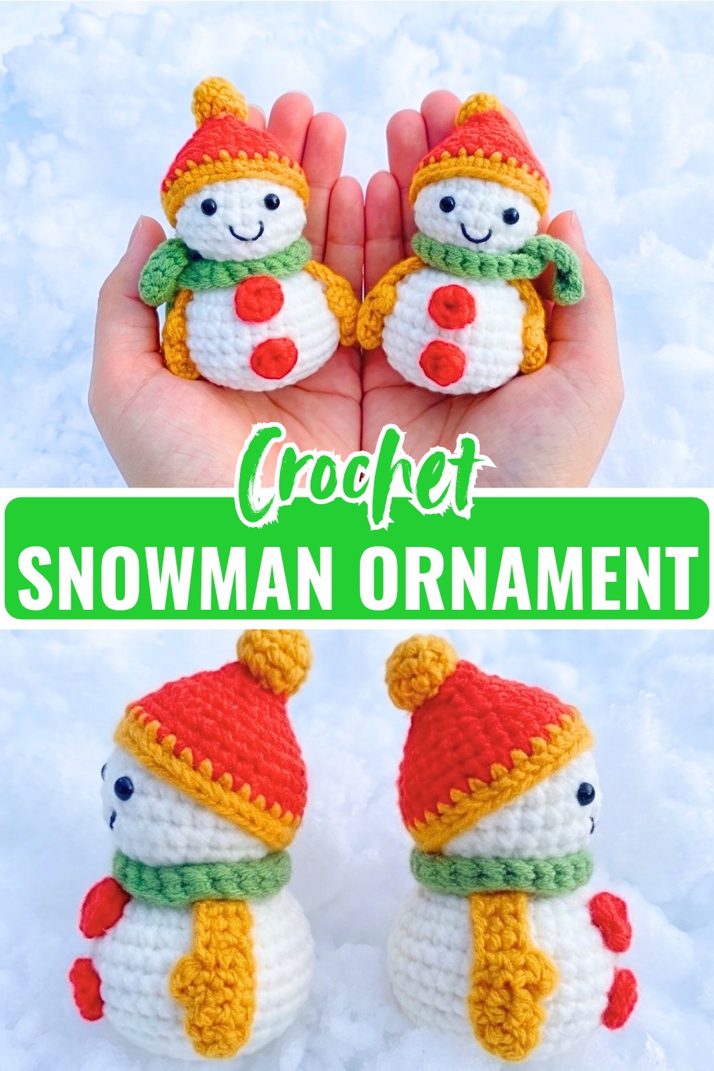 How to Crochet a Snowman Ornament for Holiday Decor and Gifts