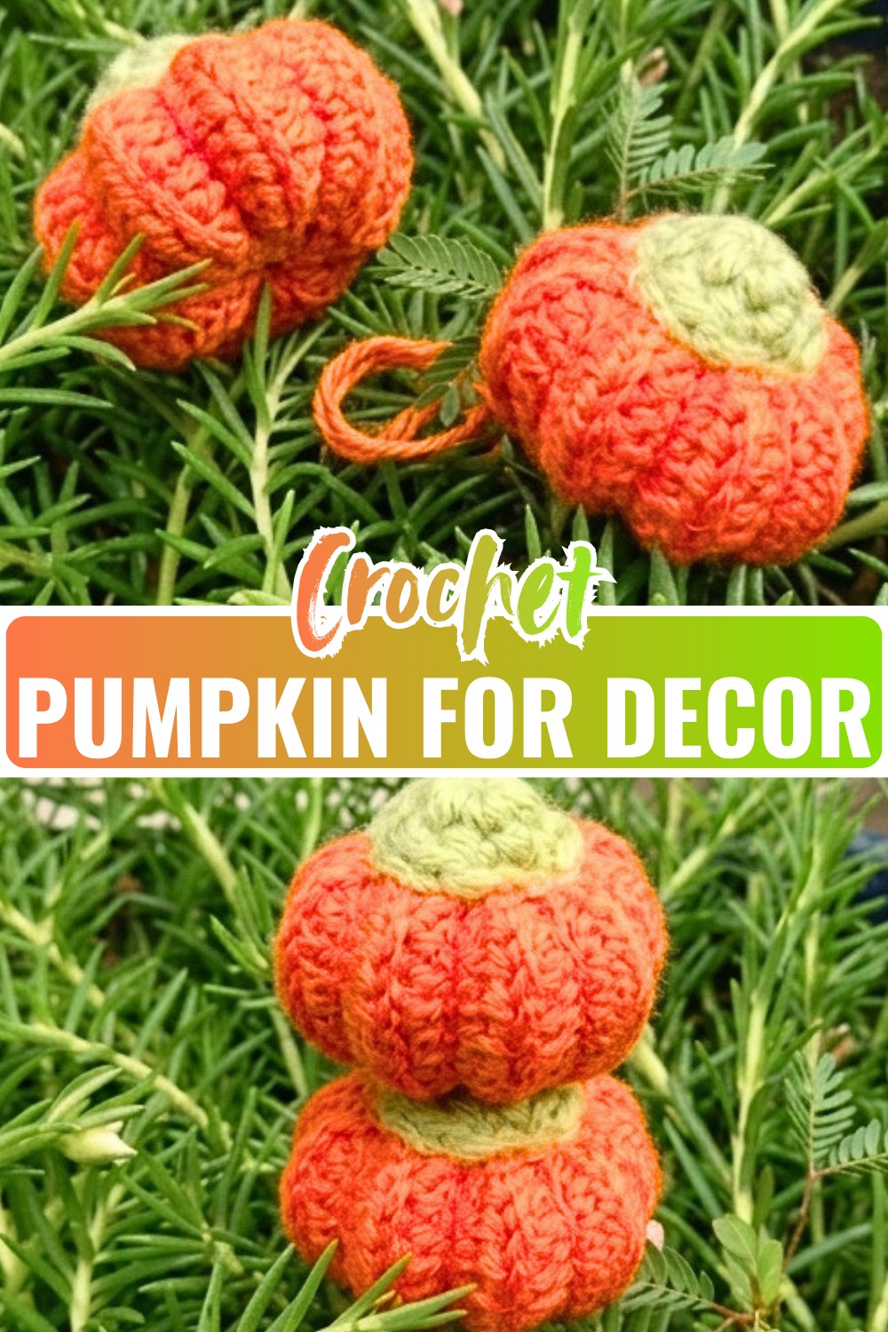 Mini Crochet Pumpkin Pattern - Fall & Halloween Decor