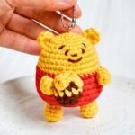 Mini Crochet Winnie the Pooh Amigurumi Keychain Pattern