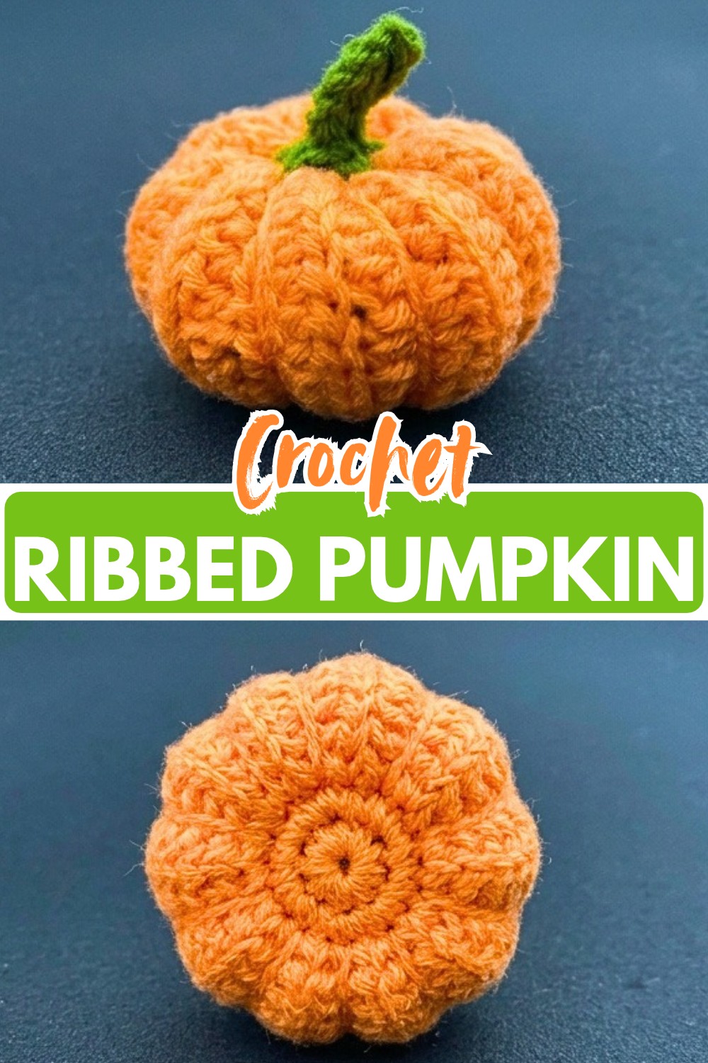 Ribbed Crochet Pumpkin Keychain Pattern Free