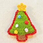 Stuffed Crochet Christmas Tree with Star & Ornaments