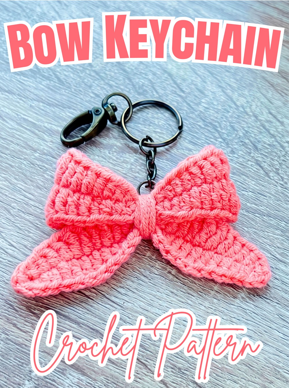 Crochet Bow Keychain Tutorial - DIY Bow Accessory