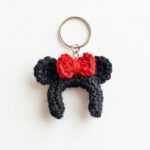 Crochet Mickey and Minnie Mouse Headband Keychain Pattern