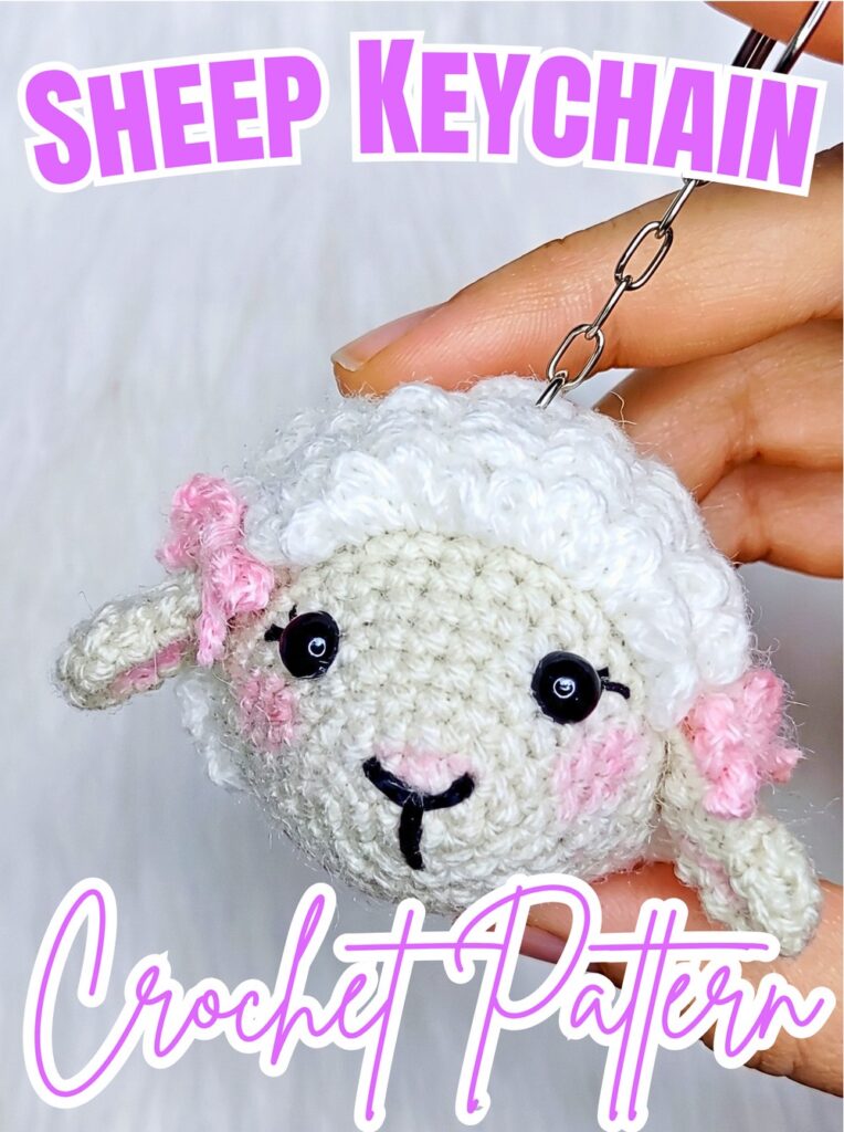 Crochet Sheep Keychain Tutorial – Easy Amigurumi Pattern