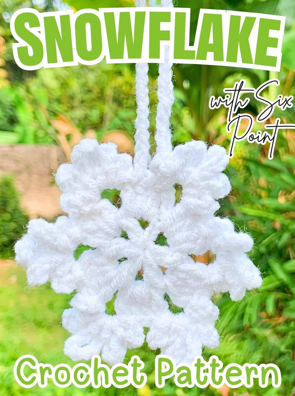 Crochet Snowflake Pattern with Six Point Lae Edges