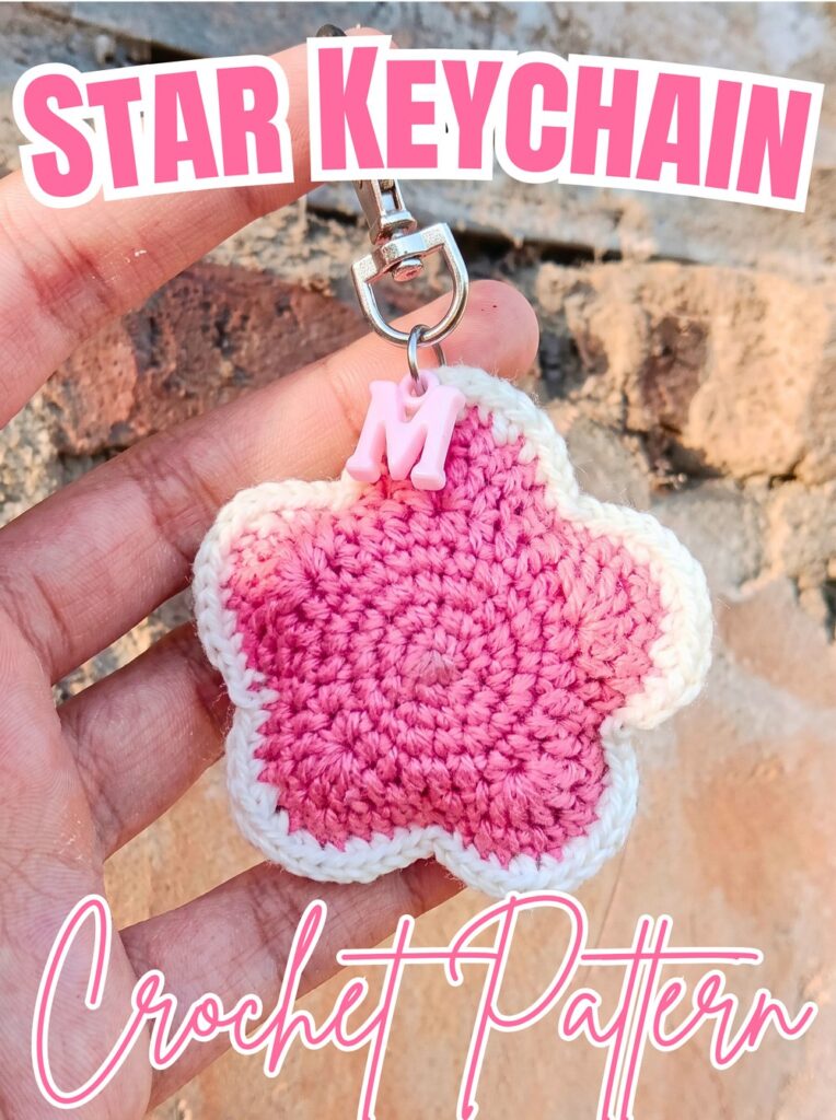 Crochet Star Keychain Pattern – Step-by-Step Tutorial