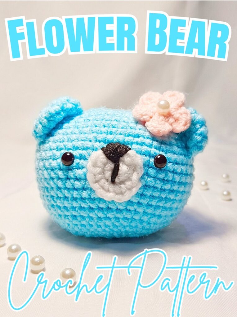 Flower Bear Keychain Crochet Pattern Free
